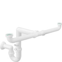 Сифон для 2 чаш 3713